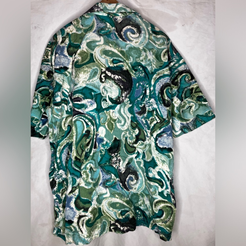 Gotcha Covered Vintage 90s Funky Patterned Shirt L - image 2